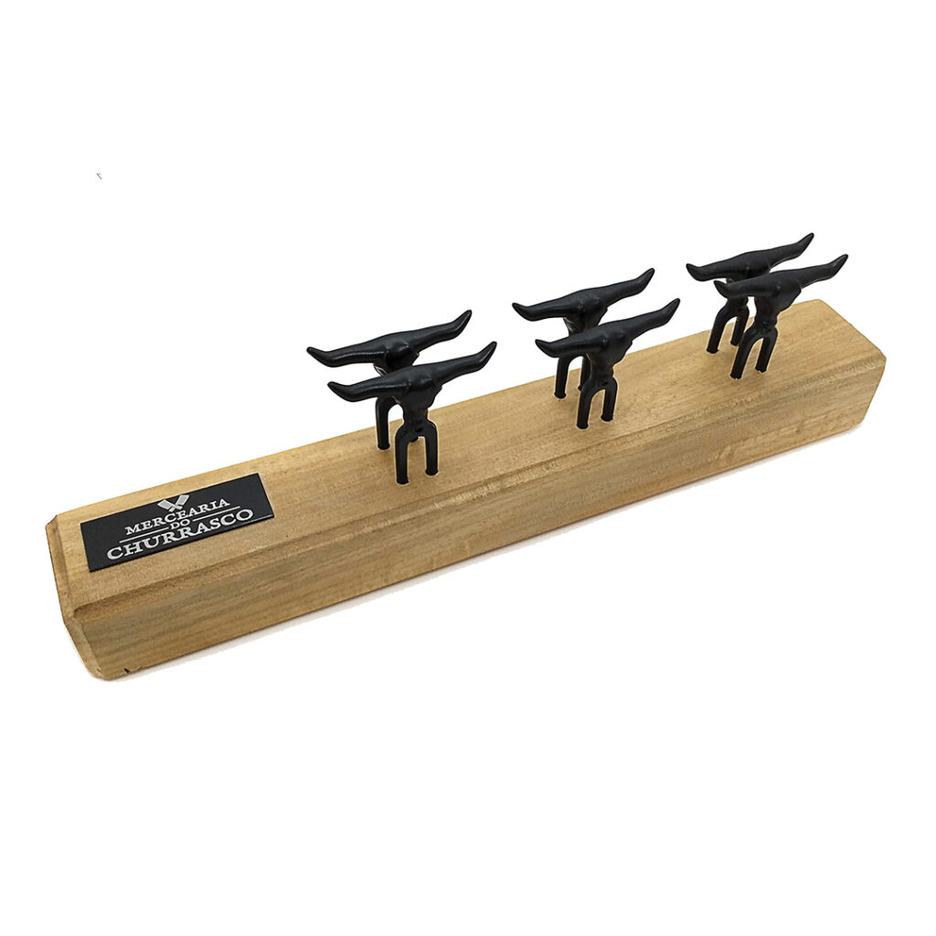 Kit Garfos Preto Para Petisco