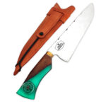 Faca Picanheira Artesanal 10" Polegadas Cabo Resina e Madeira Premium
