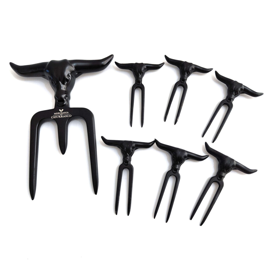 Kit Garfo Tridente Preto