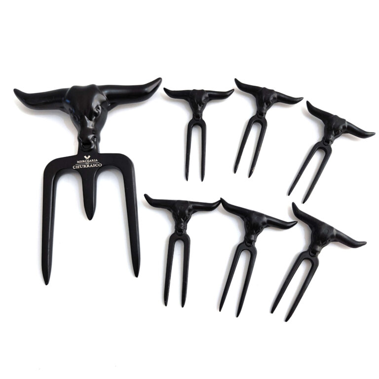 Kit Garfo Tridente Preto