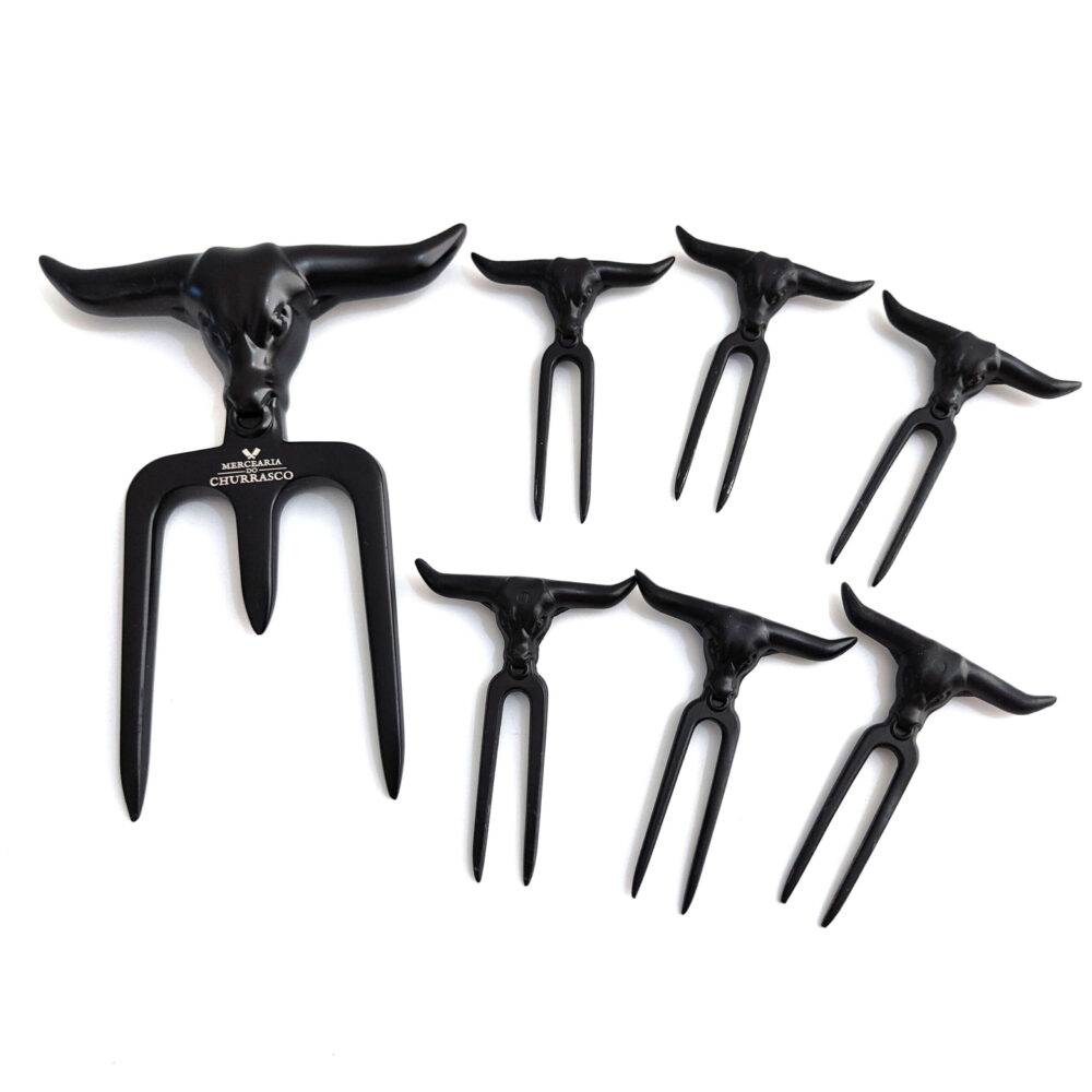 Kit Garfo Tridente Preto